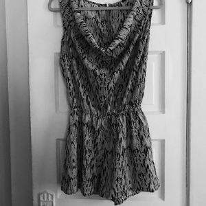 Abstract print romper